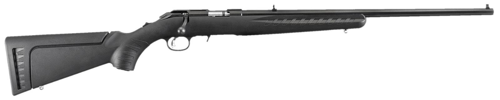 Ruger 8321 American Rimfire Full Size 22 WMR 9+1 22" Satin Blued Steel Barrel & Alloy Steel Receiver w/Integral Scope Mount, Black Fixed Synthetic Stoc Right Hand