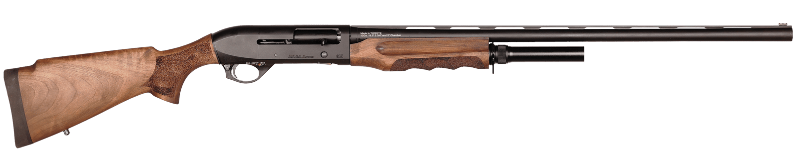 Four Peaks Imports 12075 AKSA Arms S2 12 Gauge 3" 5+1 28" Chrome Plated 7075-T6 Aluminum Receiver Wood Stock