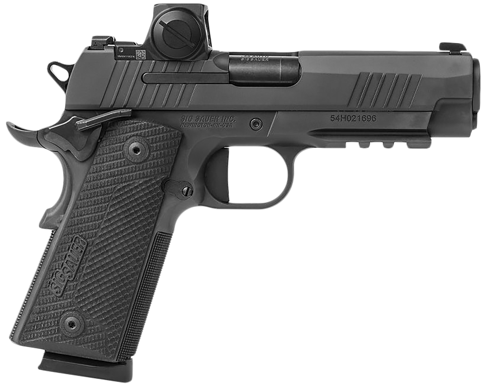 Sig Sauer 191XCA45BXR3RXX 1911 XCarry 45 ACP 8rd 4.25" Black DLC Black DLC Serrated Stainless Steel Slide Black DLC Black G10 Grip