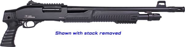 IVER JOHNSON PUMP 12GA 3" 18" CYL BLUED QD PISTOL GRIP STOCK