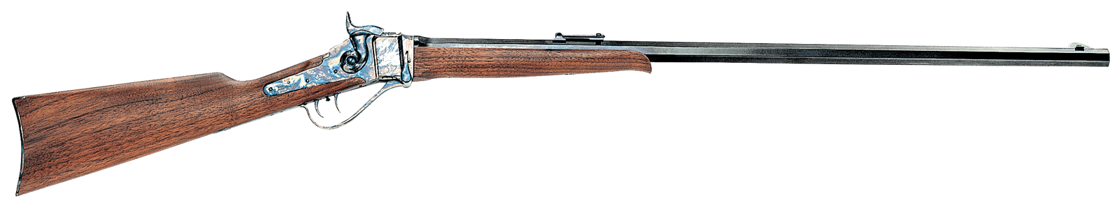 Taylors & Company 220008 1874 Sharps Sporting 45-70 Gov Caliber with 1rd Capacity, 32" Blued Barrel, Color Case Hardened Metal Finish & Walnut Stock Right Hand (Full Size)
