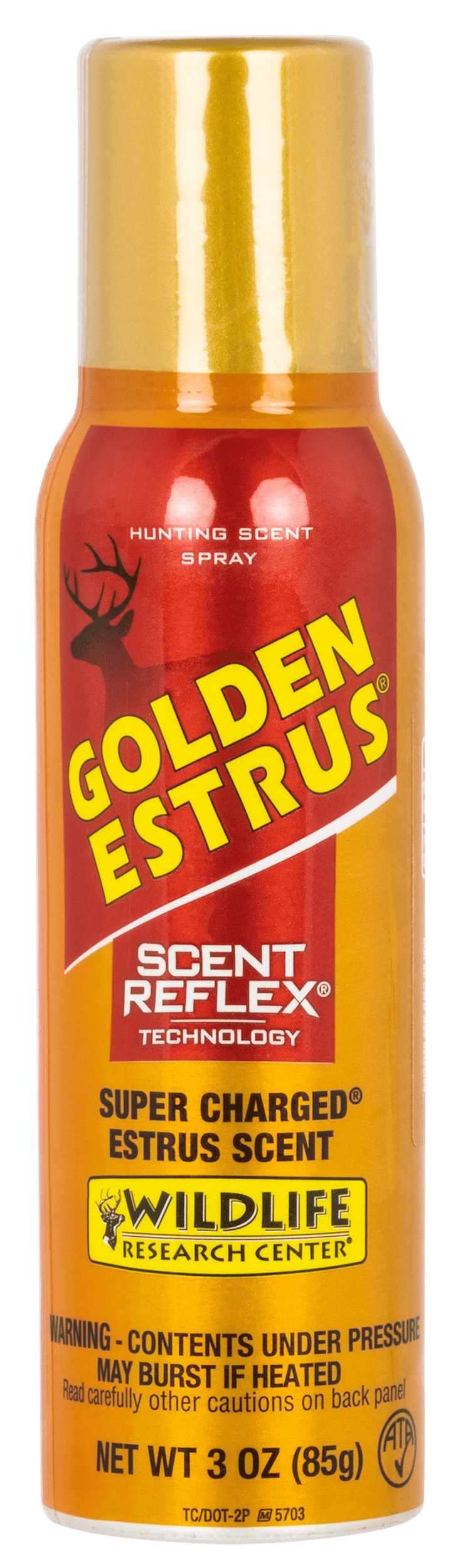 Wildlife Research 4043 Golden Estrus Scent Reflex Deer Attractant Doe In Estrus Scent 3 oz Aerosol