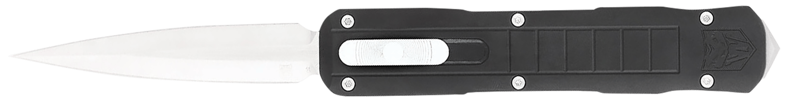 CobraTec Knives CTRPTBLKDAGNS Raptor  3.13" OTF Dagger Plain D2 Steel Blade, 4.50" Black Aluminum Handle