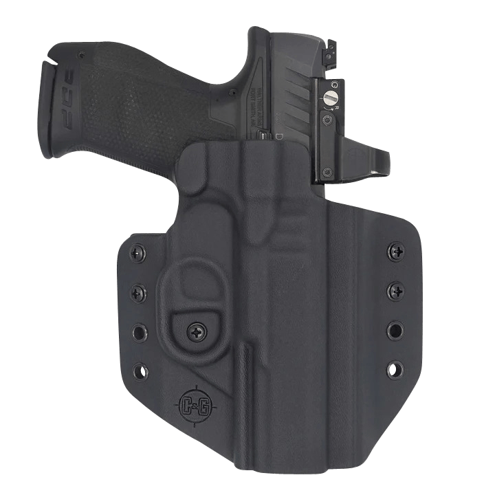 C&G Holsters 1206100 Covert  OWB Black Kydex Belt Loop Fits Walther PDP 4.5" Right Hand