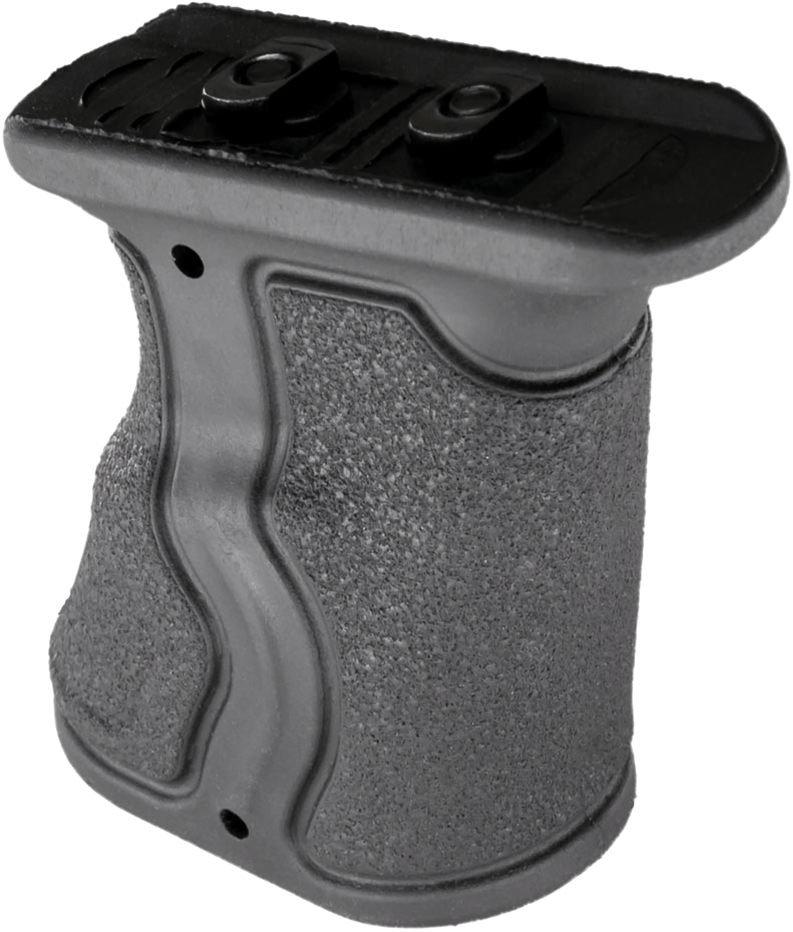 FAB Defense FXGRADMB Gradus Ergonomic Forward Grip Angled, Black Polymer with Rubber Overmold, Fits M-Lok Rail