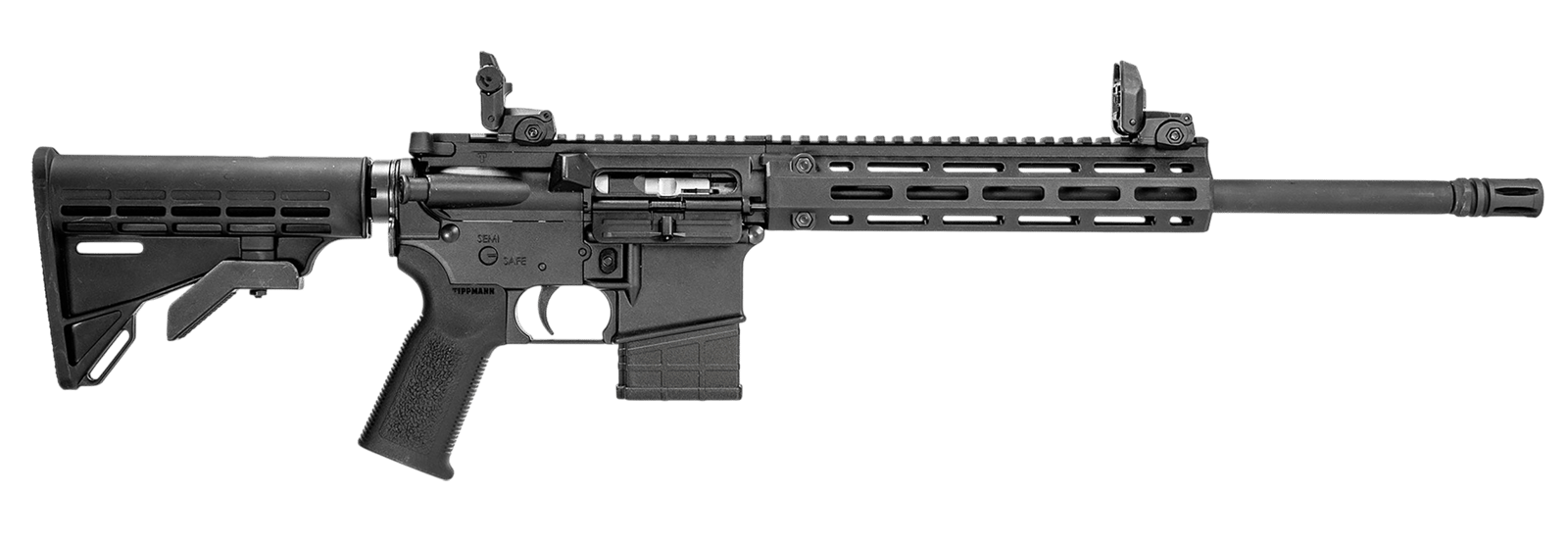 Tippmann Arms A101339 M4-22 Pro  22 LR 10+1 16" Black Parkerized Threaded Barrel, Matte Black Aluminum Receiver w/Picatinny Rail, M-LOK Handguard, Composite Forend, Black CAR15 Polymer Stock, Black Ge