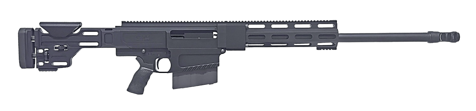 HM Defense HM50B150BMGBLK HM50 B1 50 BMG 10+1 26.25" Match Grade Threaded Barrel, Black Hardcoat Anodize Aluminum Receiver w/Picatinny Rail, M-LOK Handguard, Picatinny Rail Forend, Black Adj Cheekpiec