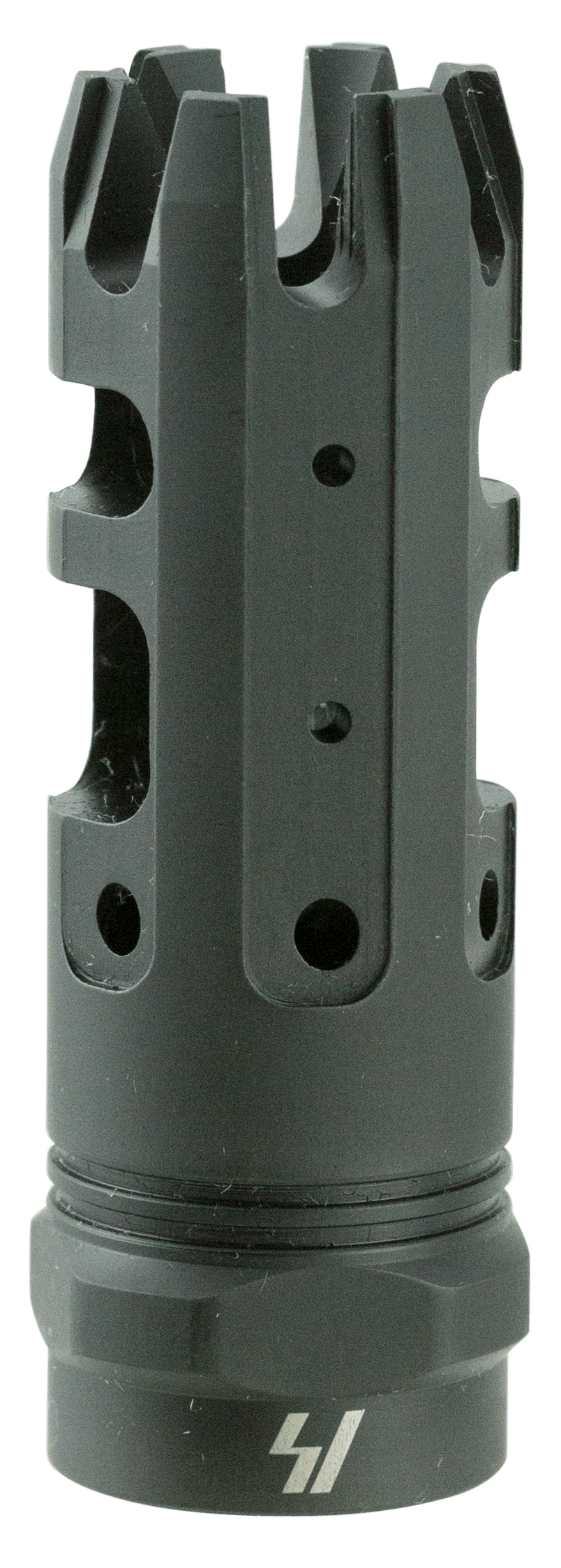 Strike Industries KINGCOMP30 King Comp  Black Steel with 5/8"-24 tpi Threads, 2.62" OAL & 0.87" Diameter for 308 Win, 7.62x51mm NATO AR-Platform