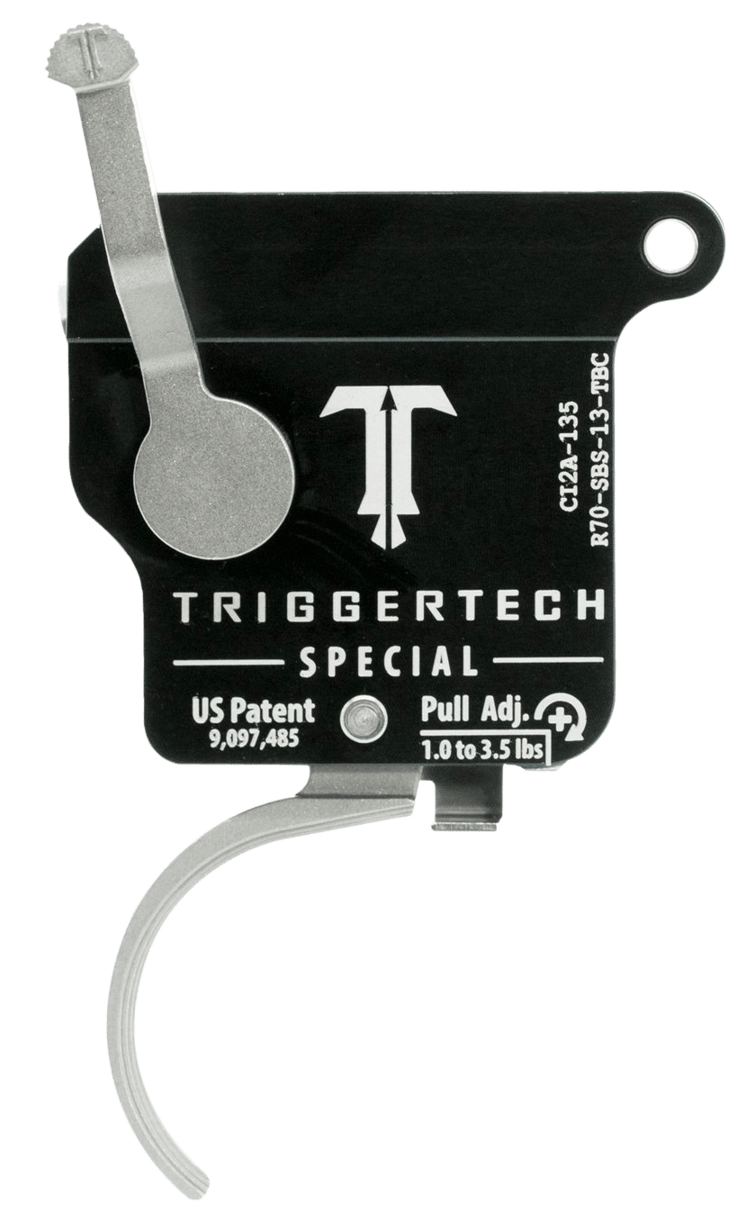 TriggerTech R70SBS13TBC Special  Single-Stage Traditional Curved Trigger with 1-3.50 lbs Draw Weight for Remington 700 Right