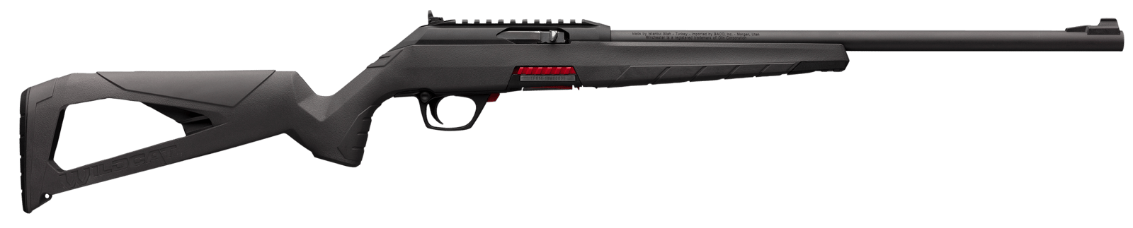 Winchester Repeating Arms 521100102 Wildcat  Full Size 22 LR 10+1 18" Matte Blued Sporter Barrel, Matte Black Picatinny Rail Steel Receiver, Gray Skeletonized Synthetic Stock, Ambidextrous