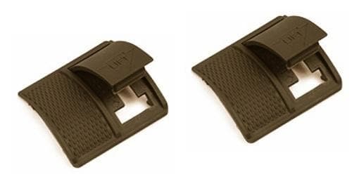 Weaver Short Locking Rail Panel Short - 1.6" Short 2 pk - Dark Earth
