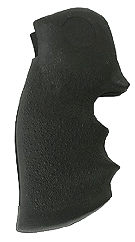 Hogue 46000 OverMolded Monogrip Black Rubber with Finger Grooves for Colt Python