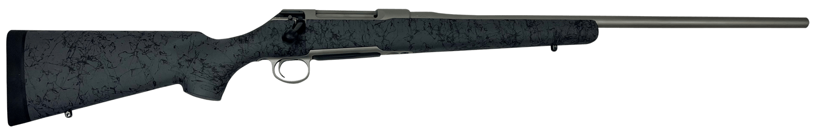 Sauer S1HSGP65C 100  6.5 PRC Caliber with 4+1 Capacity, 24" Barrel, Gray Cerakote Metal Finish & Gray Black Webbed Fixed HS Precision Stock Right Hand (Full Size)