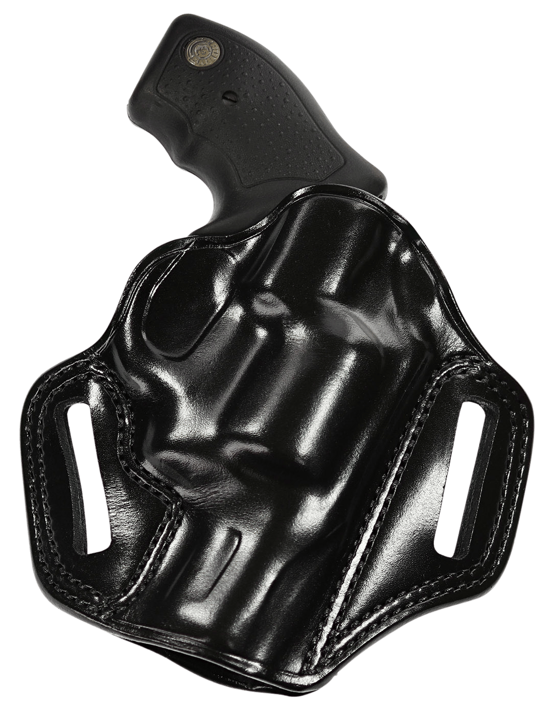 Galco CM880B Combat Master  OWB Black Leather Belt Slide Fits Springfield XDM 4.5" Right Hand