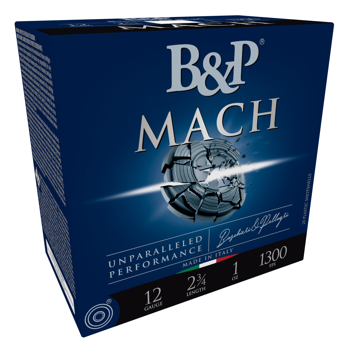 B&P 12B1F2H7 Competition F2 Mach 12Gauge 2.75" 1oz 7.5Shot 25 Per Box/10 Case