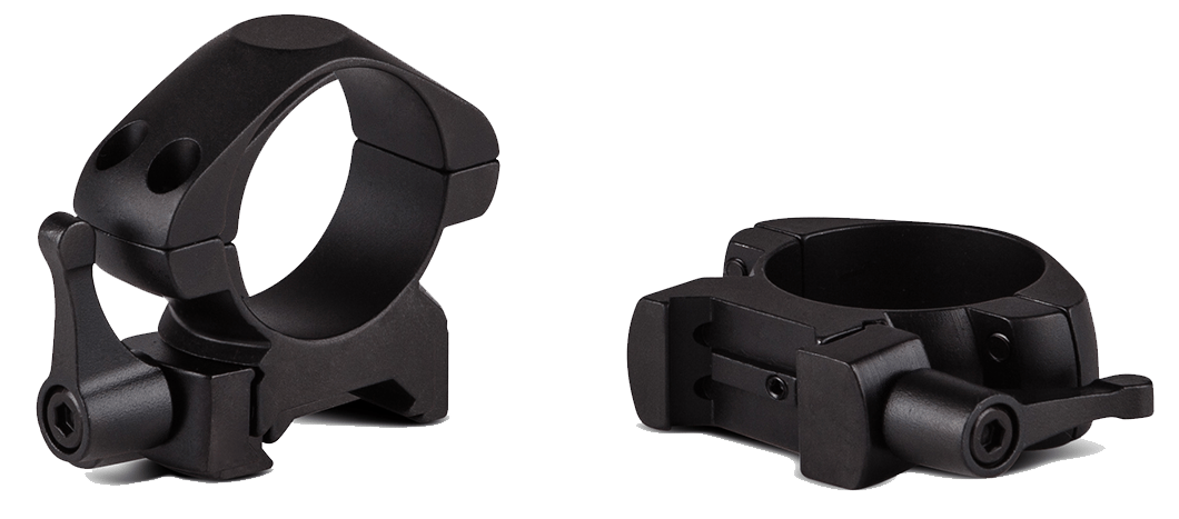 Konus 7410 Steel Rings  Matte Black 30mm Quick Release Medium 0 MOA