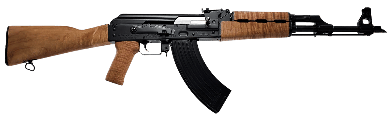 Zastava Arms Usa ZR7762LM ZPAP M70 7.62x39mm 30+1 16.30" Barrel, Black Barrel/Rec, Tiger Stripe Light Maple Grip & Fixed Stock