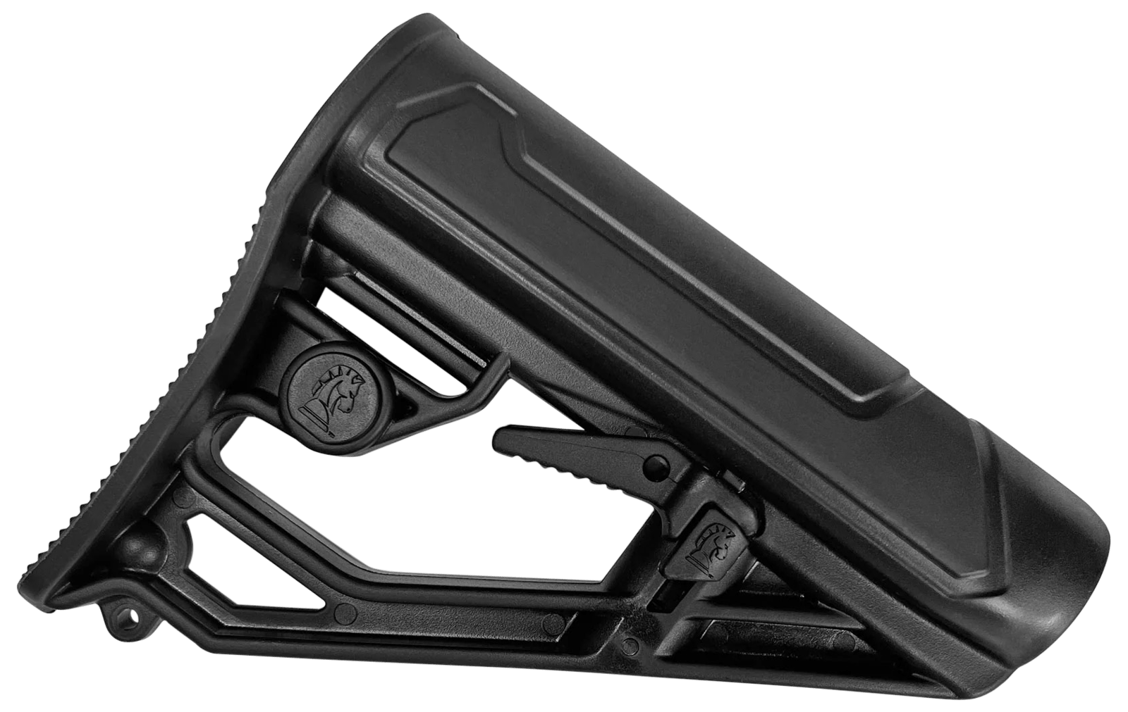 ADAPTIVE TACTICAL AT02013 EX Performance Lite Adj. Black Synthetic M4 Style, Swivel Stud, Fits AR-Platform (Mil-Spec Buffer Tubes)