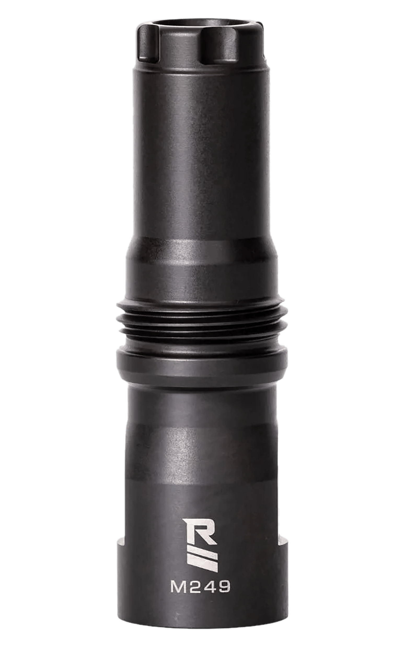 Rugged Suppressor MD001 M249 Muzzle Device Black with 9/16x24 LH Threads & Dual Taper Locking System for Surge762, Razor762 & Micro30 Suppressors