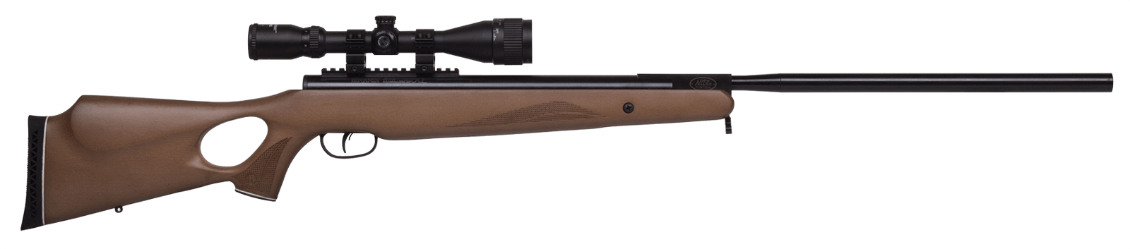 Benjamin BT725WNP Trail XL  Nitrogen Piston 25 Pellet Black Hardwood Fixed Thumbhole Stock 3-9x40mm AO