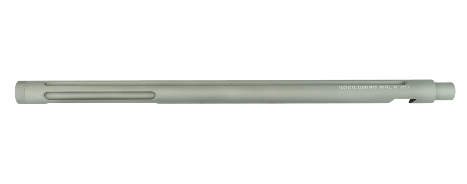 Tactical Solutions 1022TEGMG X-Ring Barrel 22 LR 16.50" Gunmetal Gray Finish Aluminum Material Bull with Fluting & Threading for Ruger 10/22