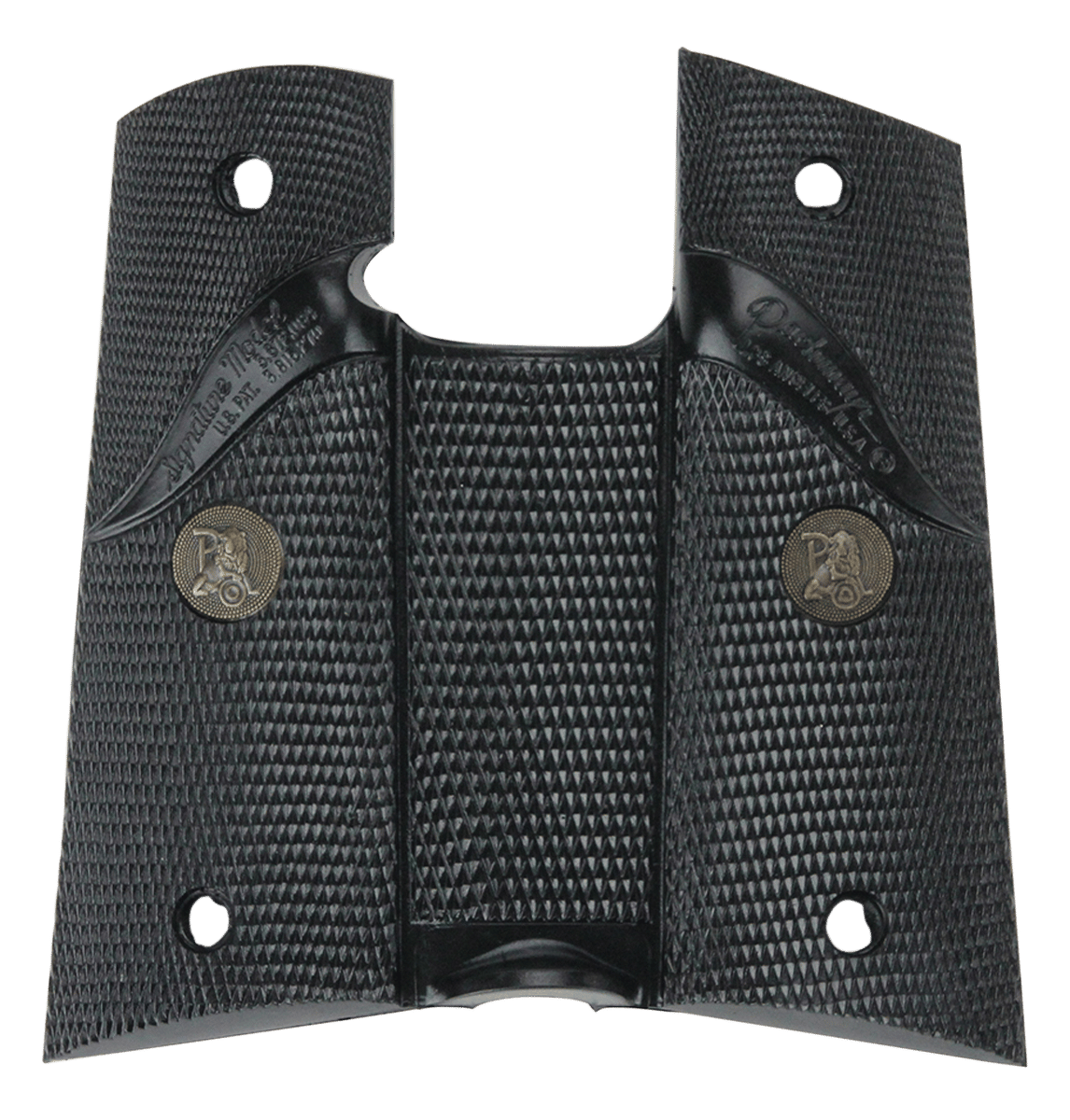 Pachmayr 02919 Signature Grip Wraparound Checkered Black Rubber for Colt MK IV Series 80 Delta Elite