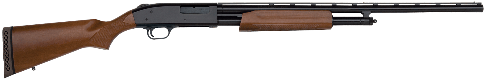 Mossberg 50136 500 All Purpose Full Size 20 Gauge Pump 3" 5+1 26" Blued Vent Rib Barrel, Blued Integral Scope Mount Steel Receiver, Fixed Hardwood Stock, Right Hand, Accu-Set Chokes