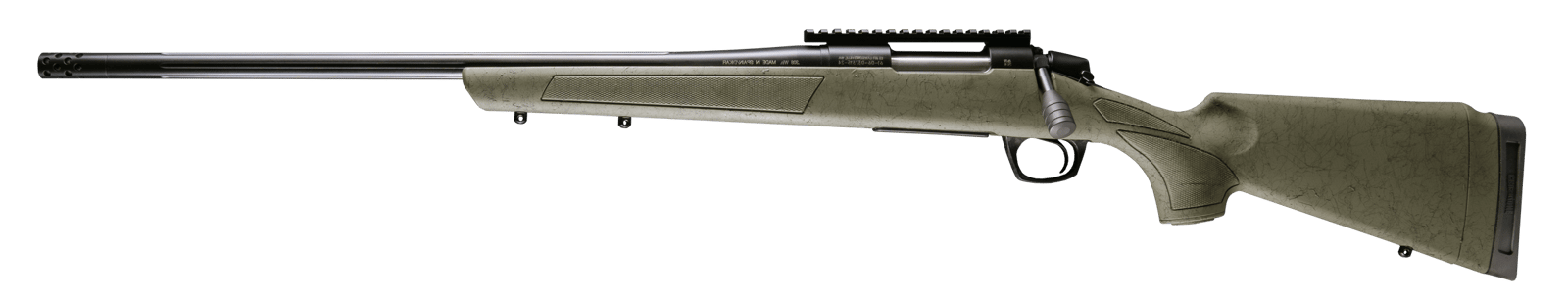 CVA CR3981GLH Cascade XT 6.5 Creedmoor 4+1 22" Graphite Black Cerakote Fluted Steel Threaded Barrel & Receiver w/Picatinny Rail, OD Green w/Black Webbing Adjustable Synthetic Stock, Left Hand