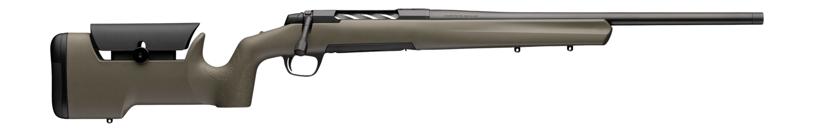Browning 036122297 X-Bolt 2 Special Max LR SPR Full Size 300 PRC 3+1 22" Matte Black Heavy Sporter Threaded Barrel, Matte Black Steel Drilled & Tapped Receiver, OD Green/Black Adjustable Max Synthetic