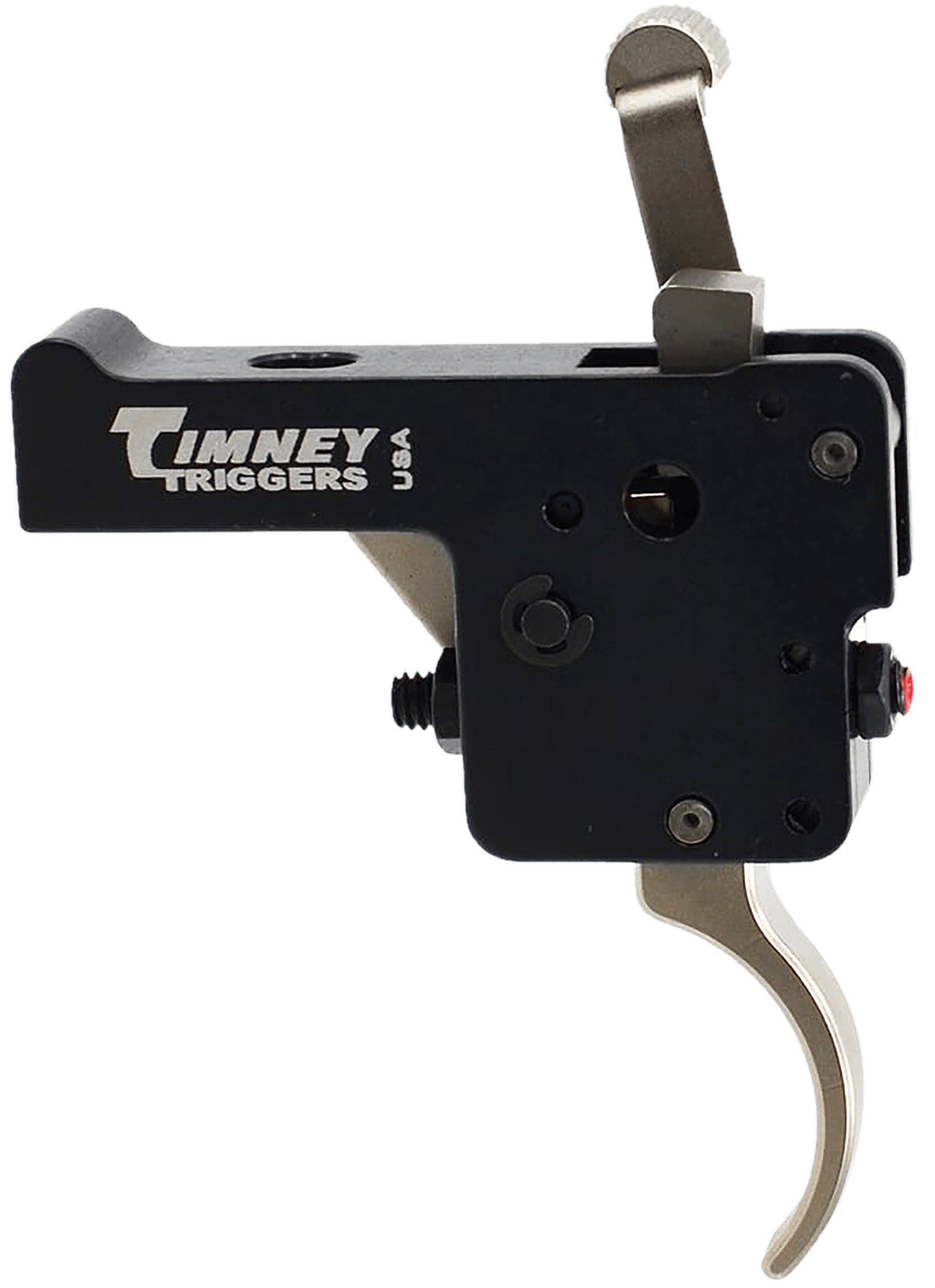 Timney Triggers 60916 Featherweight Deluxe  Curved Trigger with 3 lbs Draw Weight & Black/Nickel Finish for Howa 1500