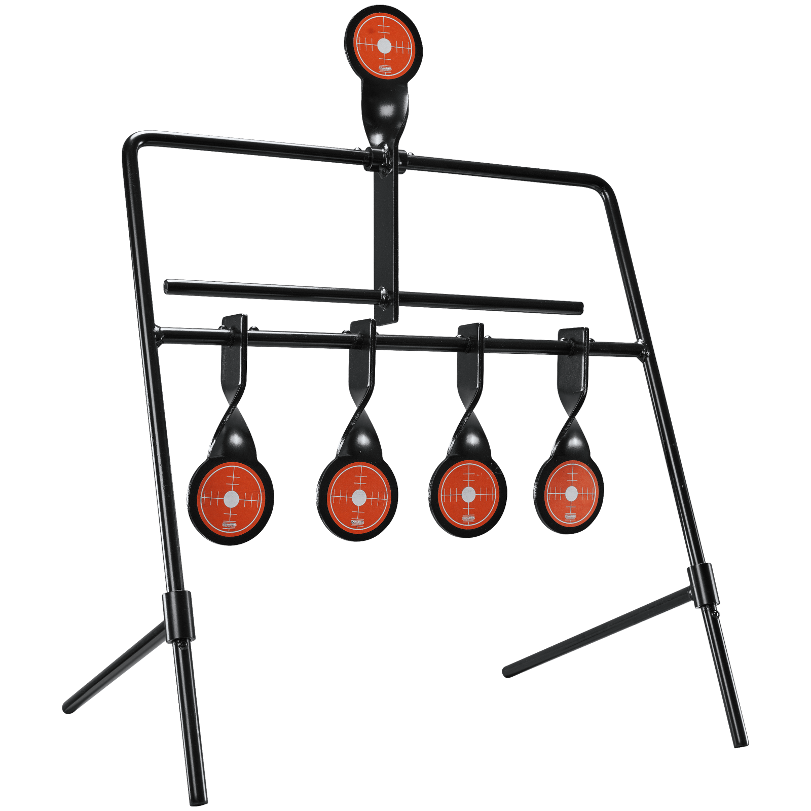 Champion Targets 40874 Gong Auto Reset Rimfire Black/Orange 6.83 lbs Standing 5 Targets
