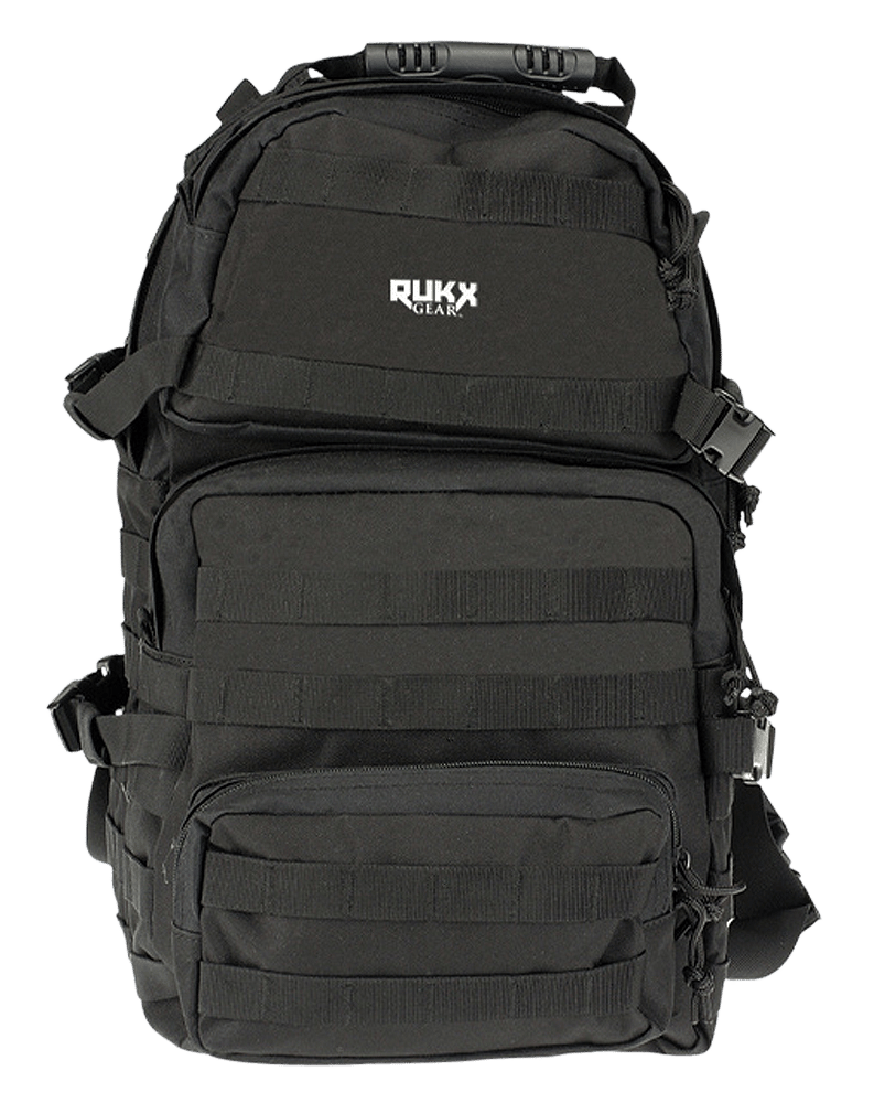 Rukx Gear ATICT3DB Tactical 3 Day Black 600D Polyester
