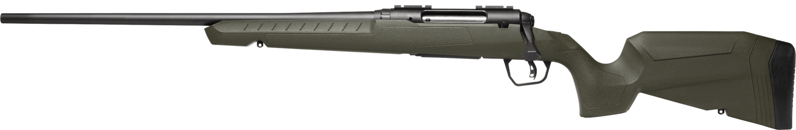 Savage Arms 32072 Axis 2  22-250 Rem 4+1 22" Matte Black Sporter Barrel, Matte Black Drilled & Tapped Steel Receiver, Fixed Green Synthetic Stock, Left Hand