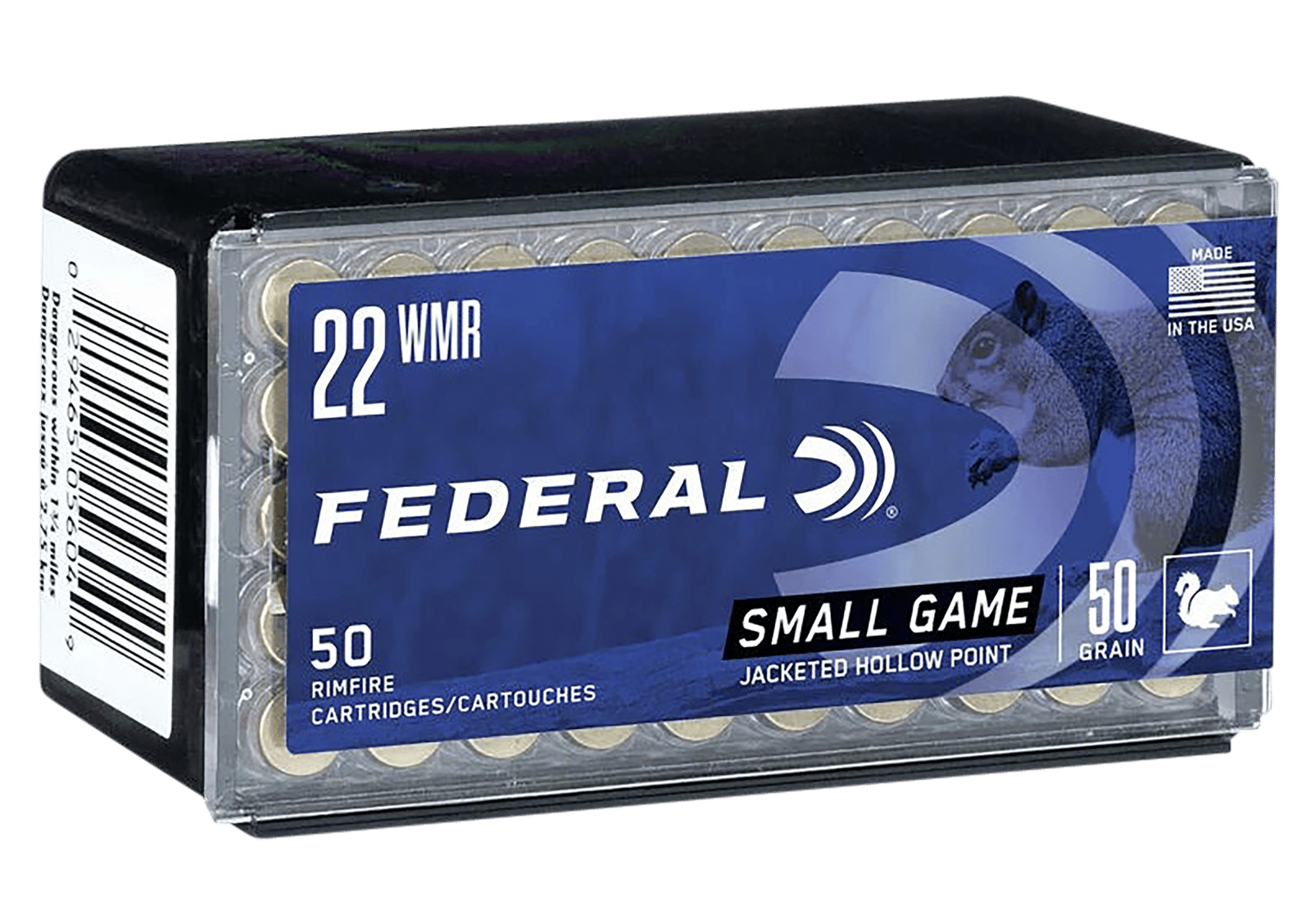 Federal 757 Small Game & Target  22WMR 50gr Jacketed Hollow Point 50 Per Box/60 Case