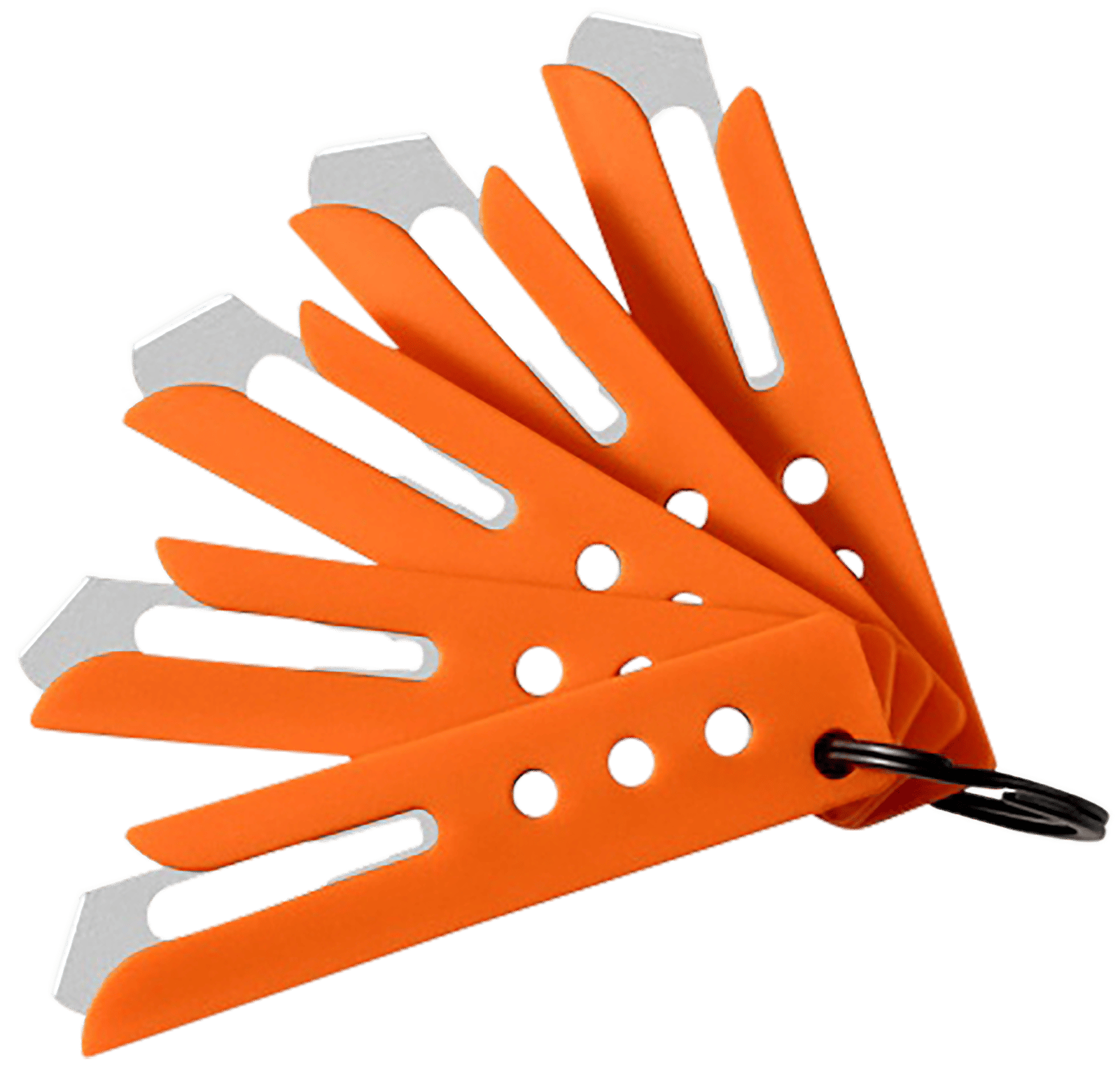 Hogue 35884 Expel Blade Guard Orange Nylon Includes 5 #60 High Carbon Steel Blade, 5 Guards & 1 Key Ring