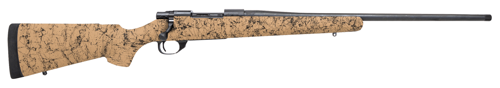 Howa HHS43334 M1500 HS Precision 300 Win Mag 3+1 24" Blued Threaded Barrel/Rec, Tan with Black Webbed HS Precision Stock