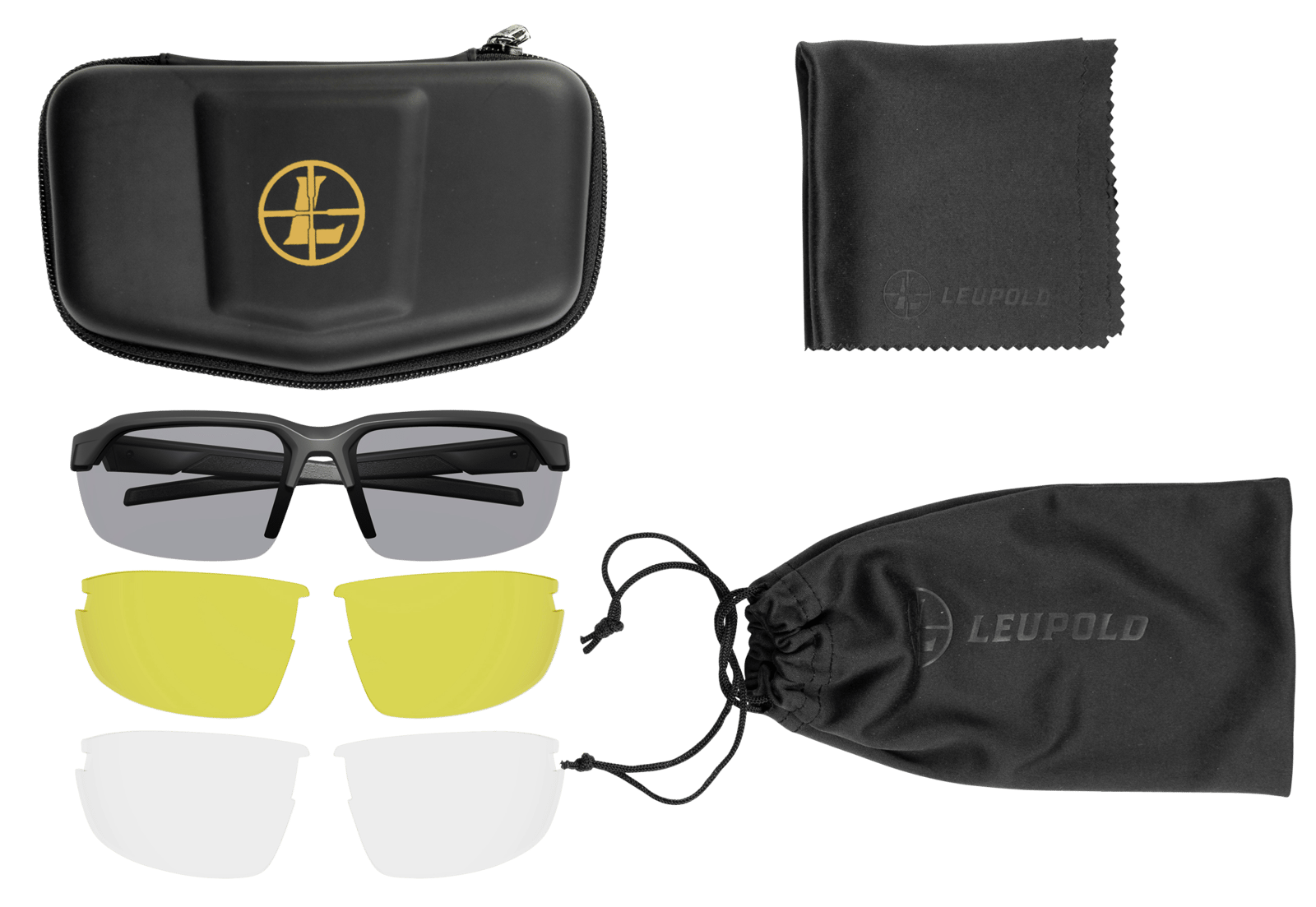 Leupold 179089 Performance Wear Tracer Shadow Gray Lens Polycarbonate Matte Black Frame