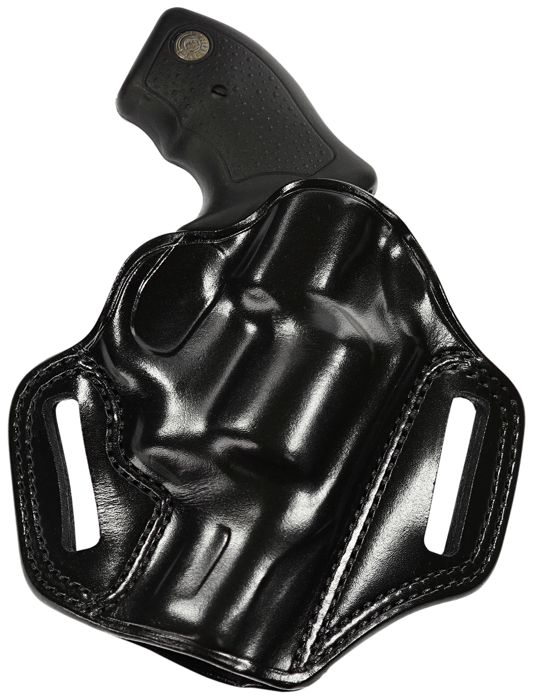 Galco CM270B Combat Master  OWB Black Leather Belt Slide Fits Browning Hi-Power/Springfield SA-35/Girsan MC P35/Match Right Hand