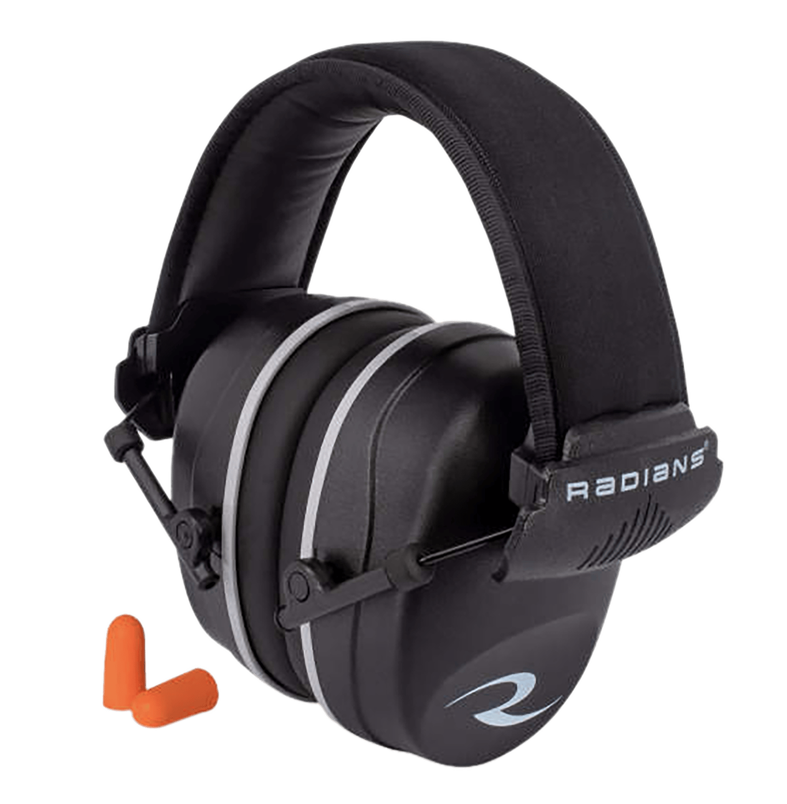 Radians R2500CS R2500 Muff Foam 25 dB 32 dB Over the Head Orange Black Adult 1 Pair