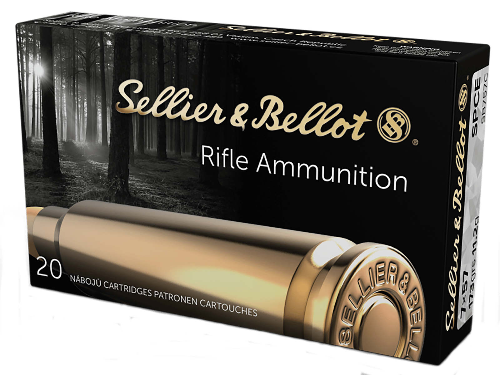 Sellier & Bellot SB757C Rifle  7x57mmMauser 173gr Soft Point Cut Through Edge 20 Per Box/20 Case