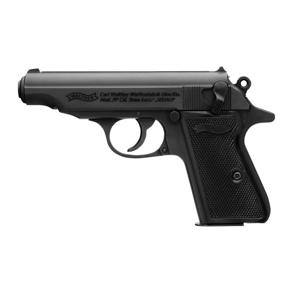Walther PP Black Handgun .32 Auto 8rd Magazines(2) 3.9" Barrel Black Frame