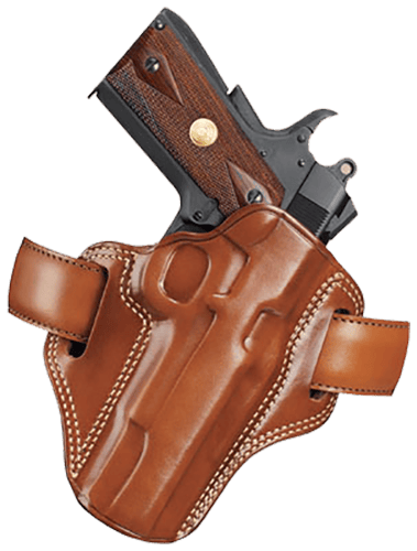 Galco CM112 Combat Master  OWB Tan Leather Belt Slide Fits S&W K Frame Fits Ruger Security-Six Right Hand