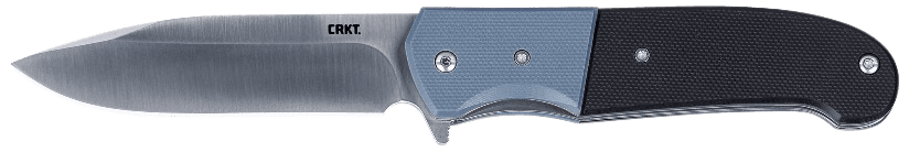 CRKT 6880 Ignitor  3.48" Folding Drop Point Plain Satin 8Cr13MoV SS Blade/ Blue/Black G10 Handle Includes Pocket Clip