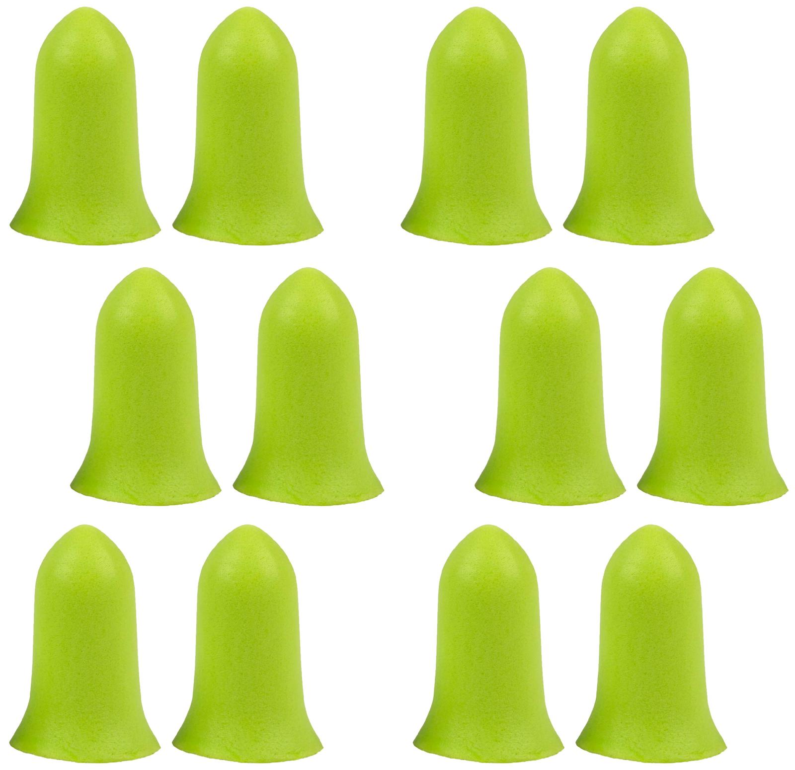 Allen 4136 Tapered Foam Ear Plugs 32 dB Lime Green 6 Pair