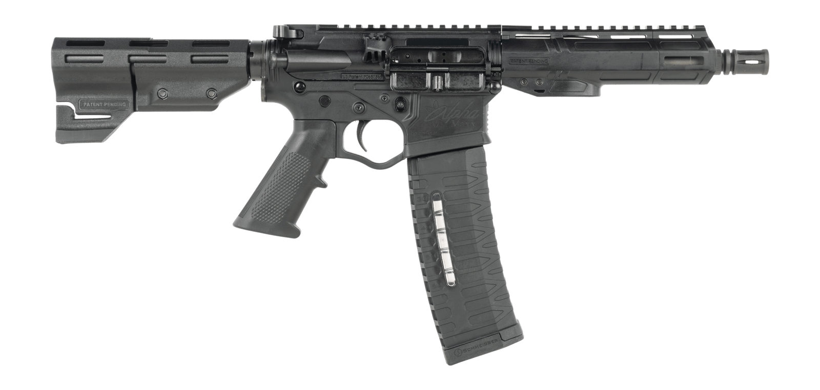 ATI ATIGAX5567ML60TBNS Alpha Maxx 5.56 NATO 60+1 7.50" Black Threaded Barrel, Black Receiver w/Picatinny Rail, Black Polymer Blade, Black A2 Grip