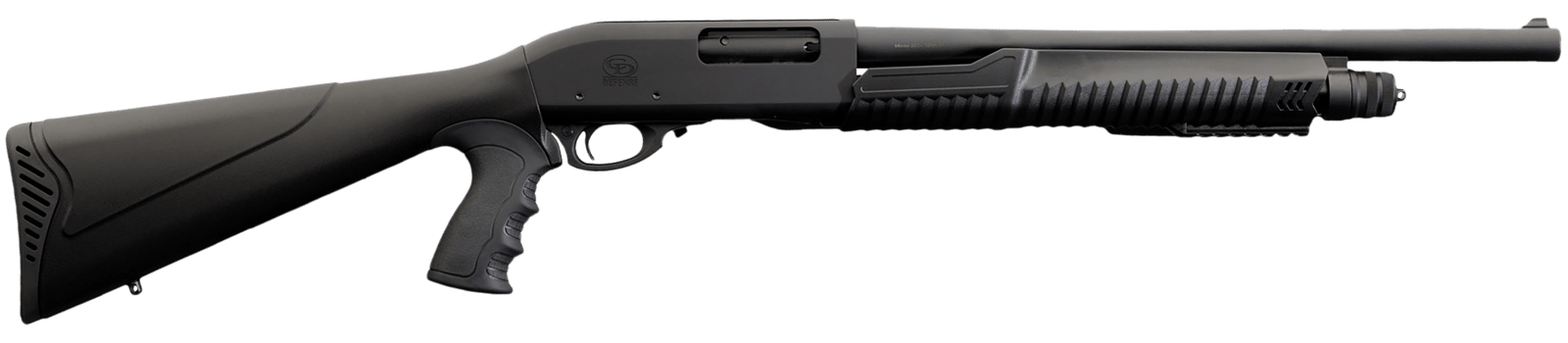 Charles Daly 930294 301  Full Size Frame 12 Gauge Pump 3" 4+1 18.50" Black Steel Barrel, Black Aluminum Receiver, Black Fixed Synthetic Stock, Black Polymer Grip