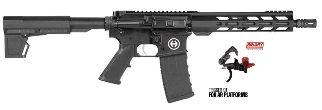 HI POINT HP15 5.56 PISTOL 10.5" BLACK, 9.5 MLOK, FRANKLIN BINARY INSTALLED, 1-30RD MAG