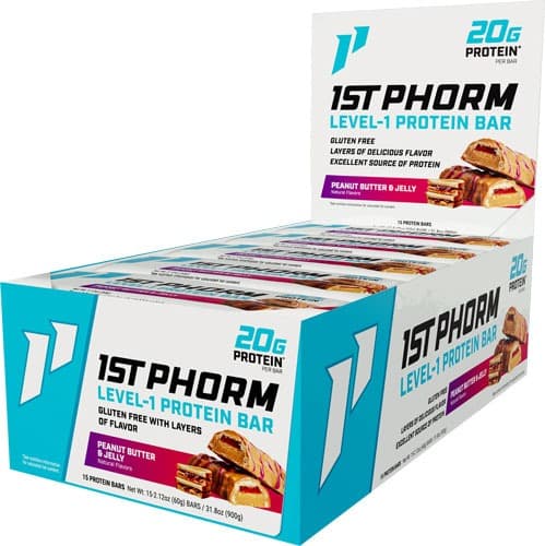 1ST PHORM LEVEL 1 BAR PEANUT BUTTER & JELLY 15 BARS