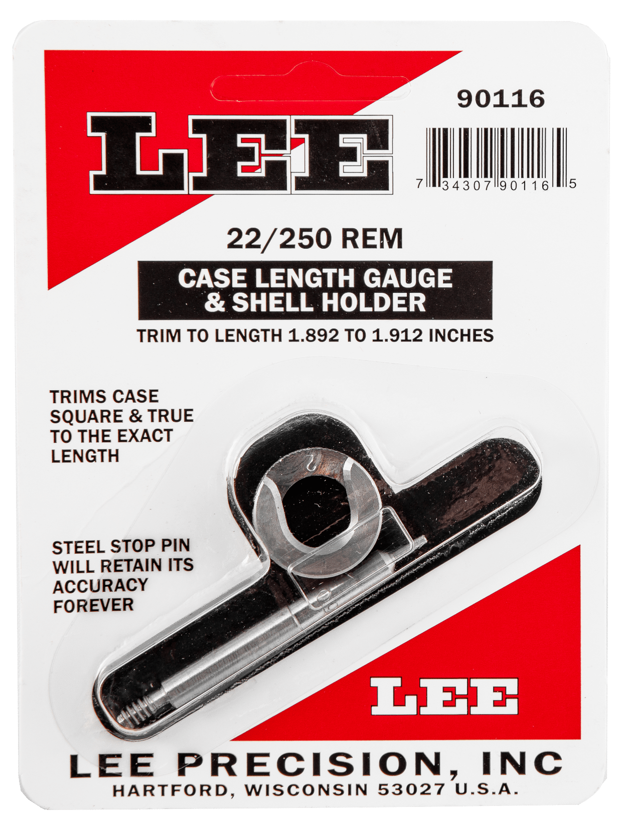 Lee Precision 90116 Case Length Gauge  22 / 250 Rem