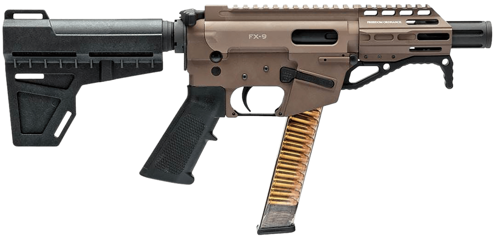 FREEDOM ORDNANCE FX9P4-FDE FX9P  9mm Luger 31+1 4" Flat Dark Earth